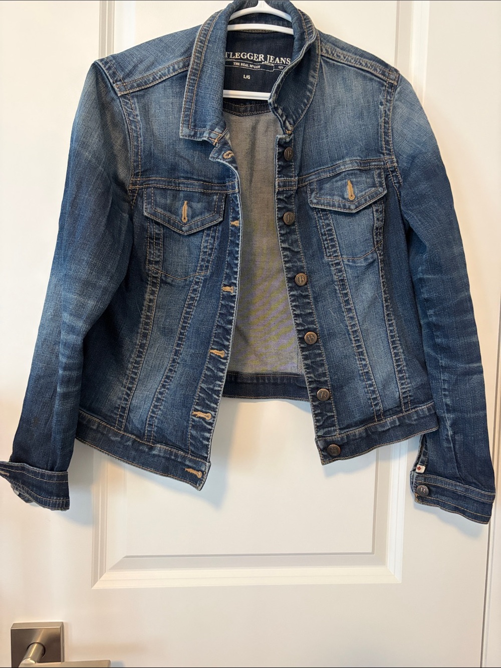 Lee Fit Long Sleeve Blue Denim Jacket